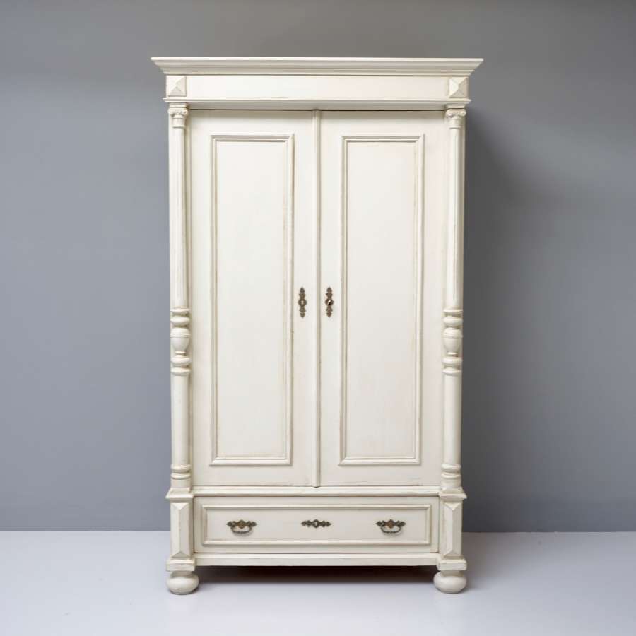 Painted continental wardrobe