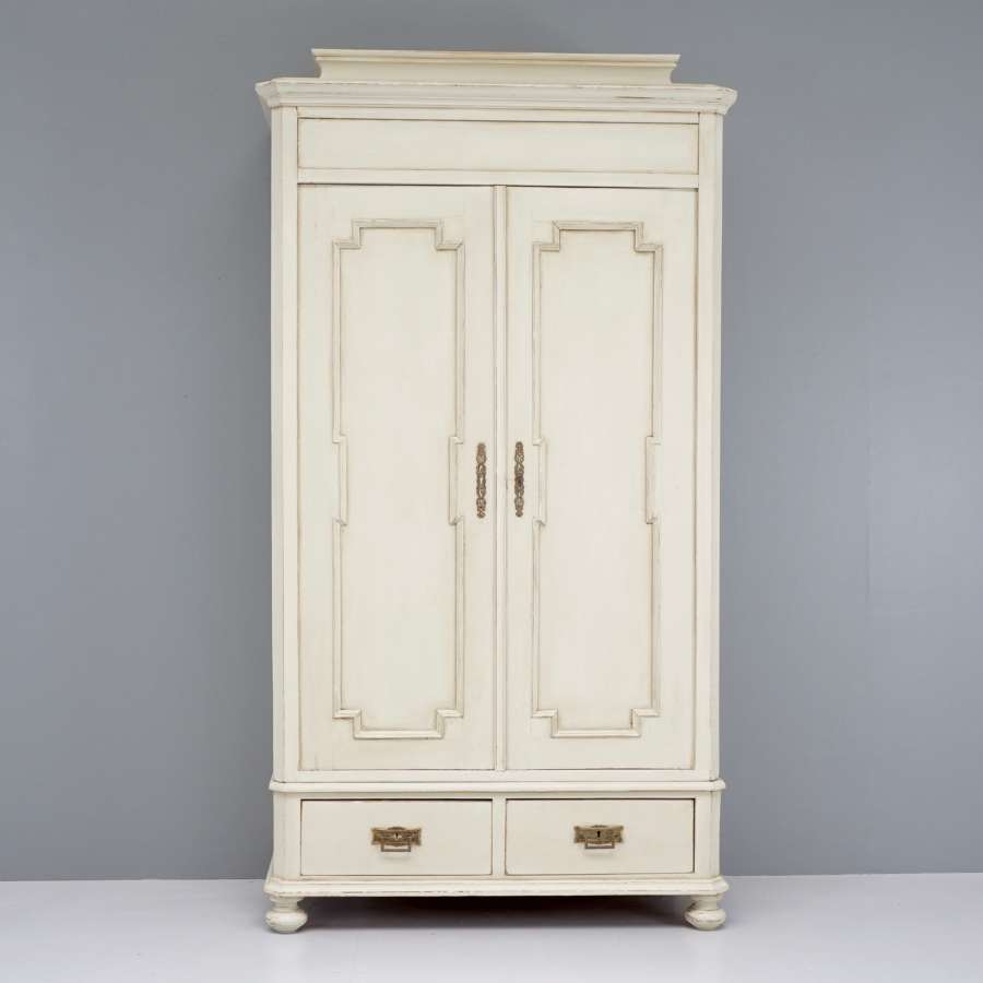 Continental painted wardrobe