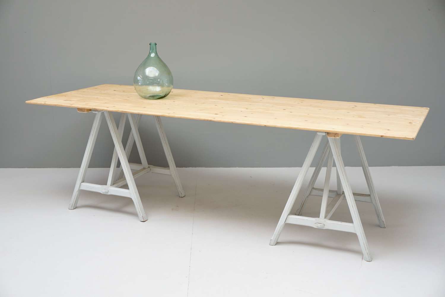 Large French Trestle Table