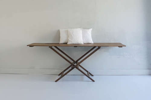 Two monogrammed French Linen Cushions