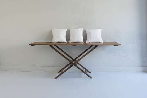 Two monogrammed French Linen Cushions