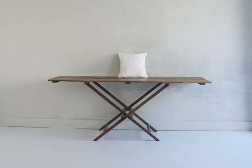Two monogrammed French Linen Cushions