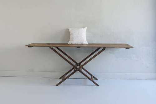 Two monogrammed French Linen Cushions