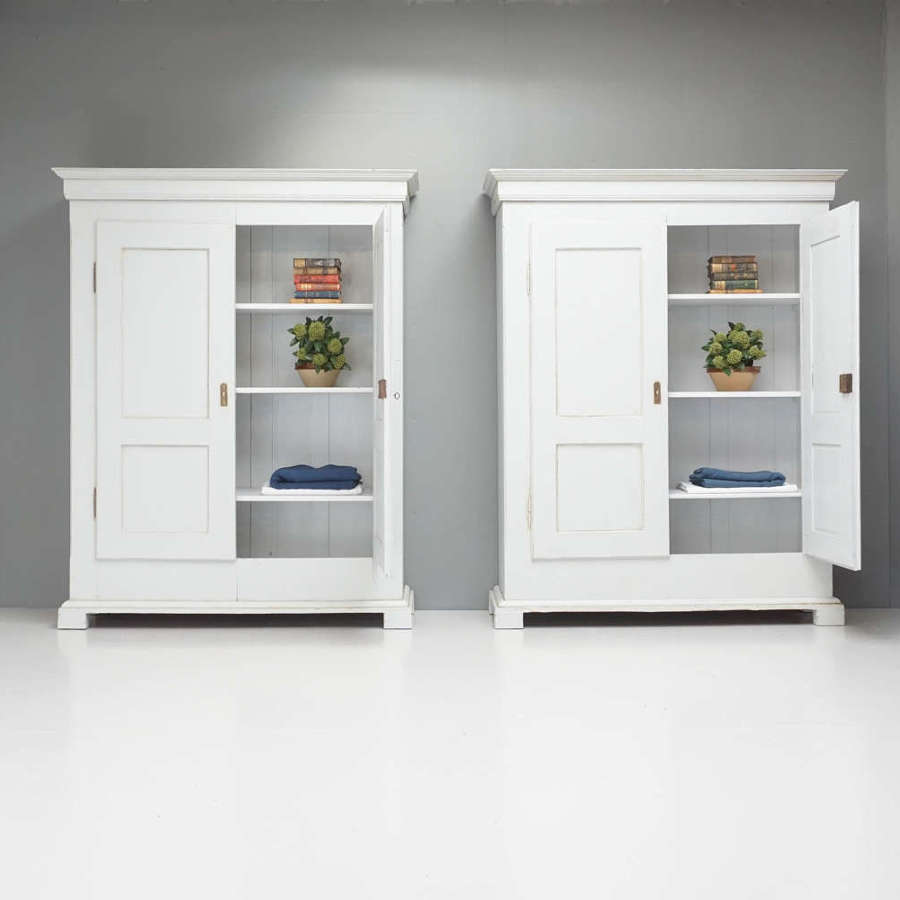 Pair of Continental Cupboards