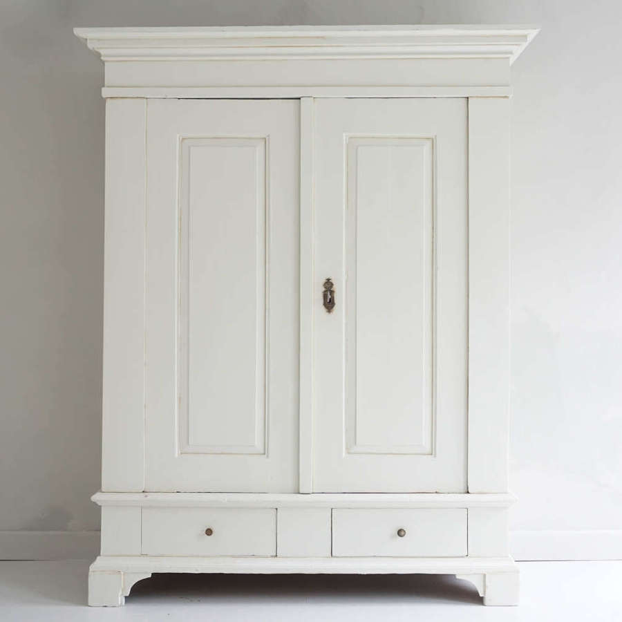 Antique Continental painted wardrobe (knockdown)