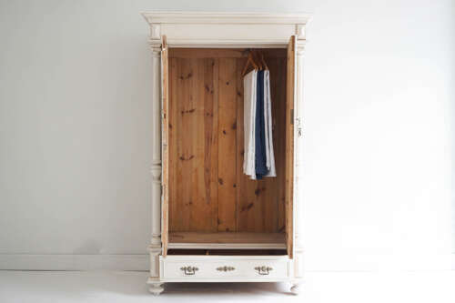 Antique Continental painted wardrobe (knockdown)